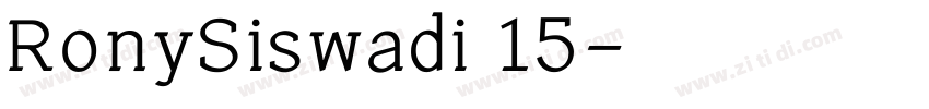 RonySiswadi 15字体转换